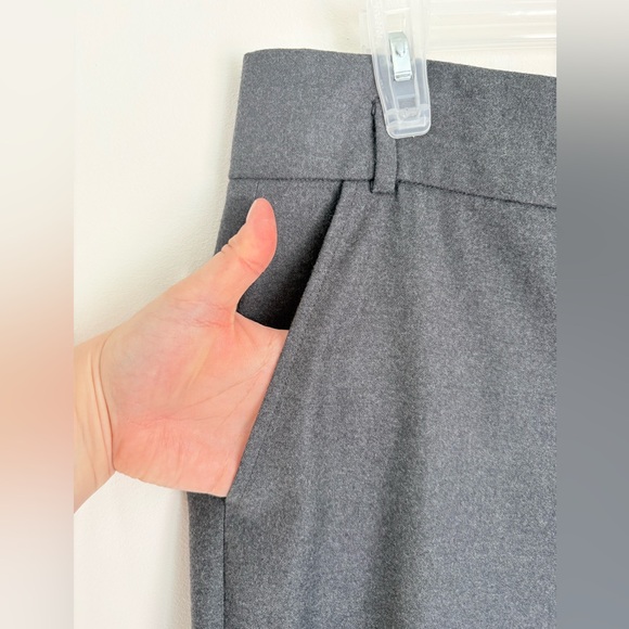 JUDITH & CHARLES Grey Pleated Straight Leg Trousers High Rise Womens 10 Career - Picture 5 of 8